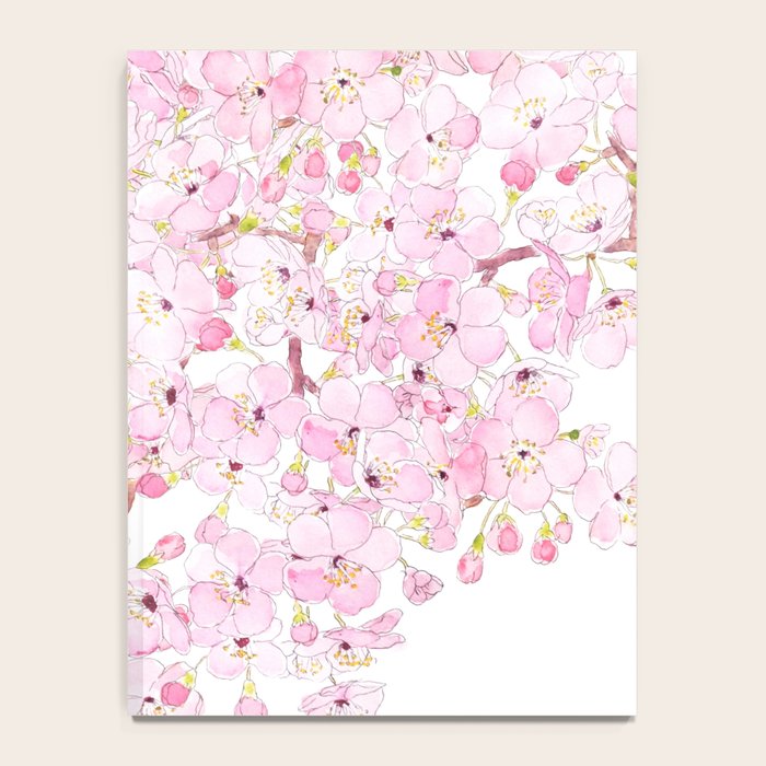 cherry blossom ink and watercolor 1 Notebook Gallery Image 4