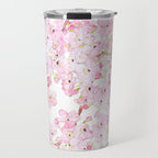 cherry blossom ink and watercolor 1 Travel Mug Gallery Image 1