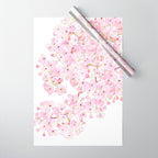 cherry blossom ink and watercolor 1 Wrapping Paper Gallery Image 1