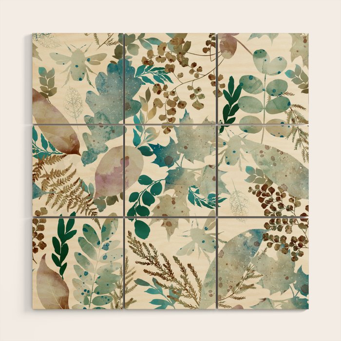 Autumn Botanical Bliss  Wood Wall Art Gallery Image 1