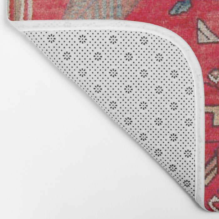 Persian Floral Rug With Several Birds Probably Quail Bath Mat Gallery Image 2