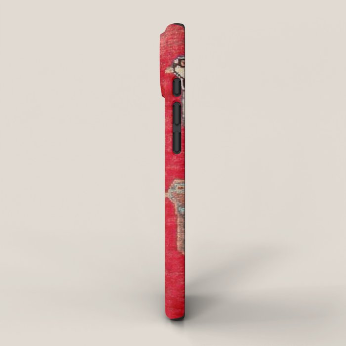 Persian Floral Rug With Several Birds Probably Quail iPhone Case Gallery Image 2