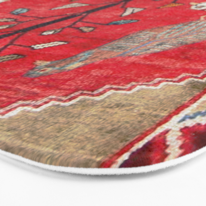 Persian Floral Rug With Several Birds Probably Quail Bath Mat Gallery Image 3