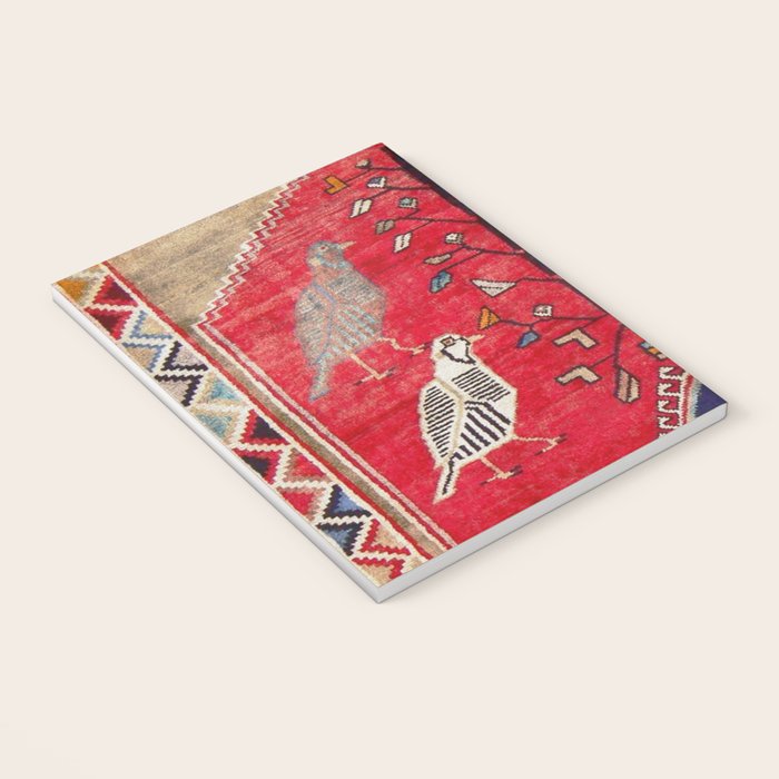 Persian Floral Rug With Several Birds Probably Quail Notebook Gallery Image 3