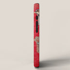 Persian Floral Rug With Several Birds Probably Quail iPhone Case Gallery Image 2