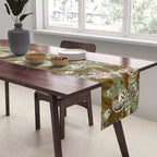 Mushrooms in moon forest G Table Runner Gallery Image 2