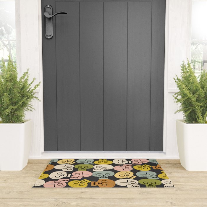 Happy Skulls Welcome Mat Gallery Image 3