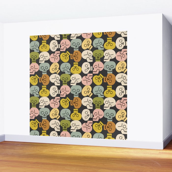 Happy Skulls Wall Mural Gallery Image 2