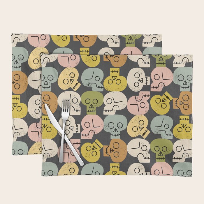 Happy Skulls Placemat Gallery Image 1