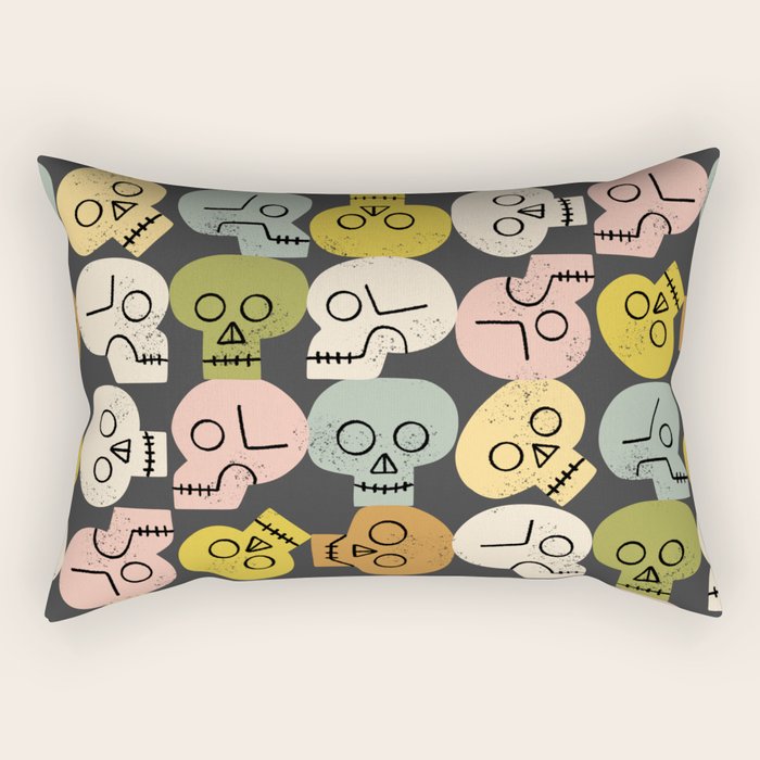 Happy Skulls Rectangular Pillow Gallery Image 1
