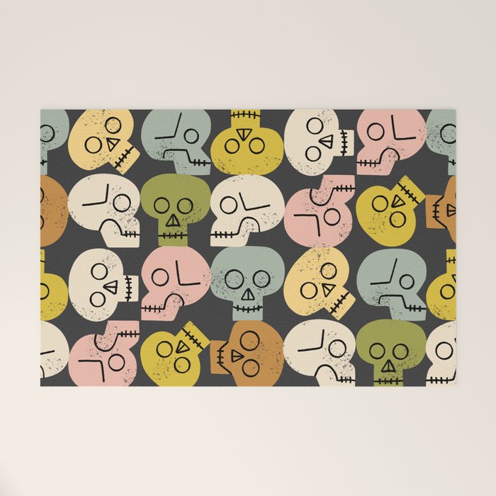 Happy Skulls Welcome Mat Gallery Image 1