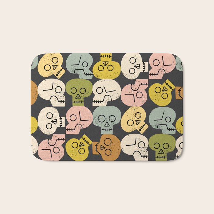 Happy Skulls Bath Mat Gallery Image 1