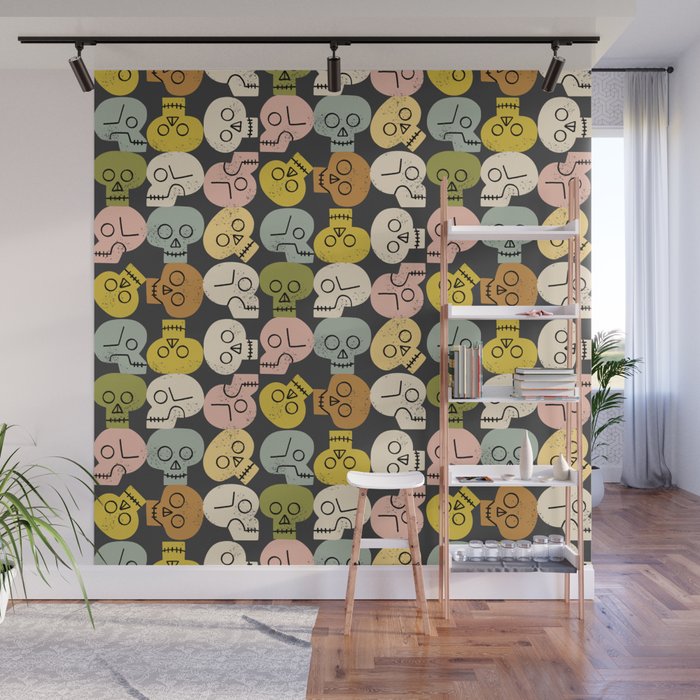 Happy Skulls Wall Mural Gallery Image 1
