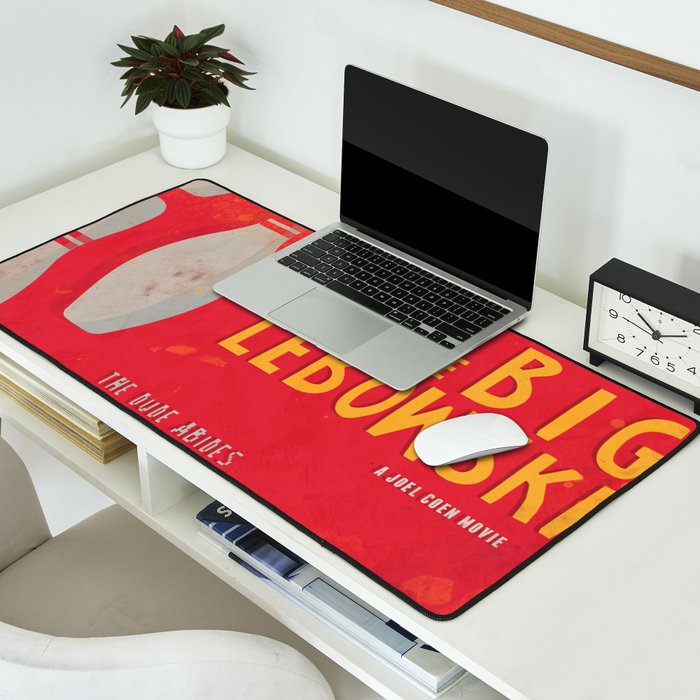 The Big Lebowski - Movie Poster, Coen brothers film, Jeff Bridges, John Turturro, bowling Desk Mat Gallery Image 2