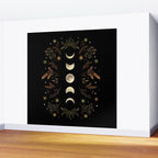 Moonlight Garden - Winter Brown Wall Mural Gallery Image 2