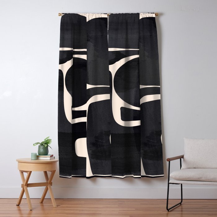 Modern Abstract Minimal Shapes 192 Window Curtain Gallery Image 5