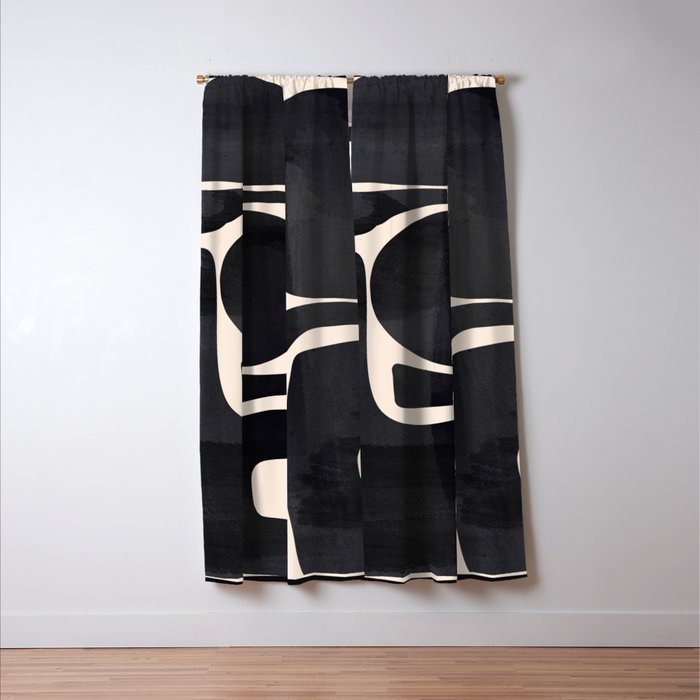 Modern Abstract Minimal Shapes 192 Window Curtain Gallery Image 3