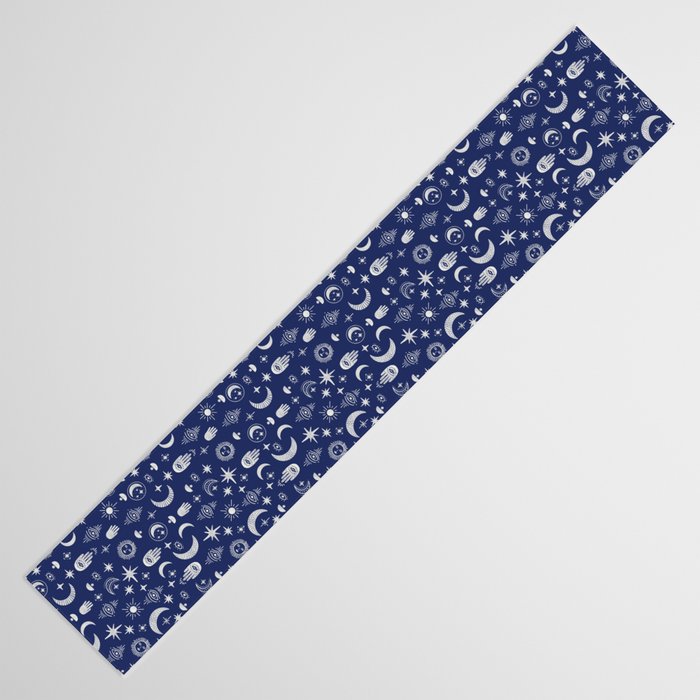 Mystic symbols in the dark sky Table Runner Gallery Image 3