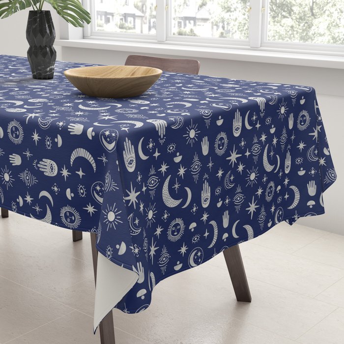 Mystic symbols in the dark sky Tablecloth Gallery Image 3