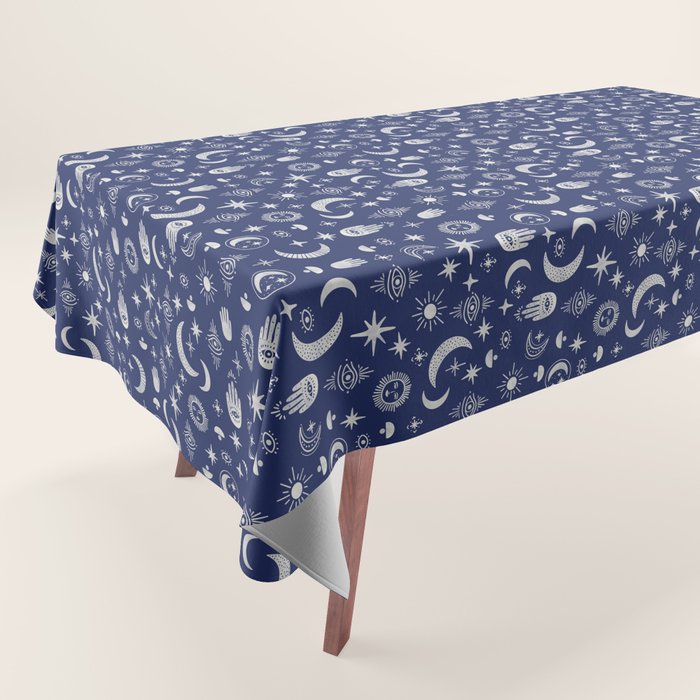 Mystic symbols in the dark sky Tablecloth Gallery Image 1