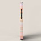 Abstract Watercolor Waves in Peach Sunrise iPhone Case Gallery Image 2