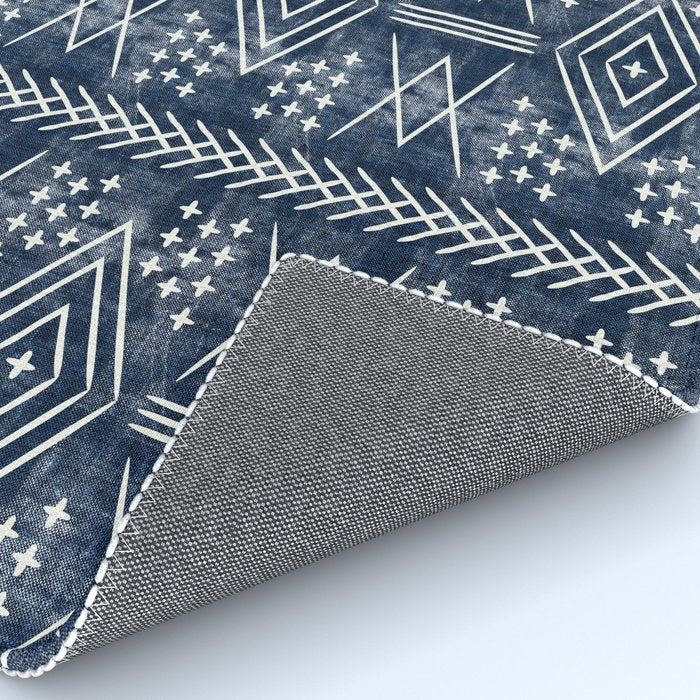 vintage moroccan - dark blue Rug Gallery Image 4
