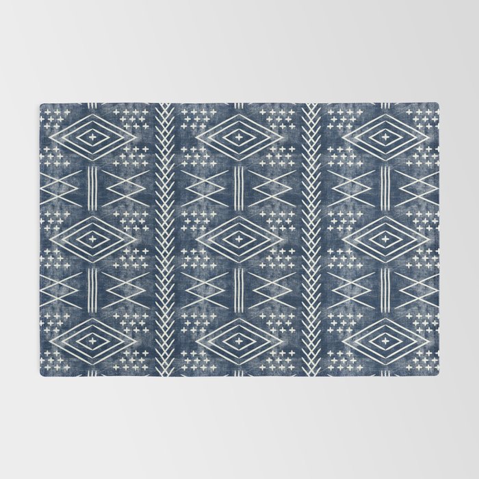 vintage moroccan - dark blue Rug Gallery Image 2