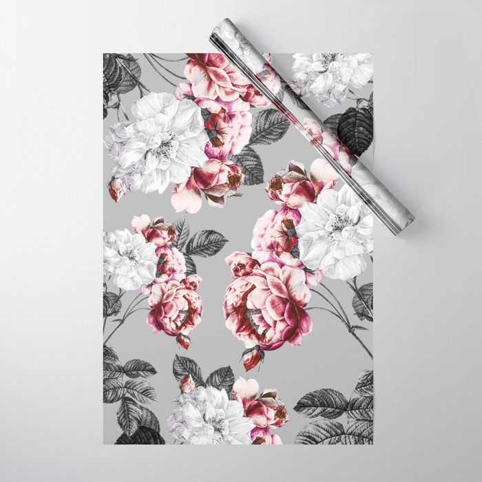 Flora temptation - twilight Wrapping Paper Gallery Image 1