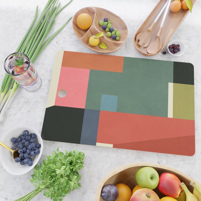 Geometric Shapes 28 Cutting Board Gallery Image 2