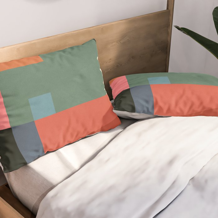 Geometric Shapes 28 Pillow Sham Gallery Image 2