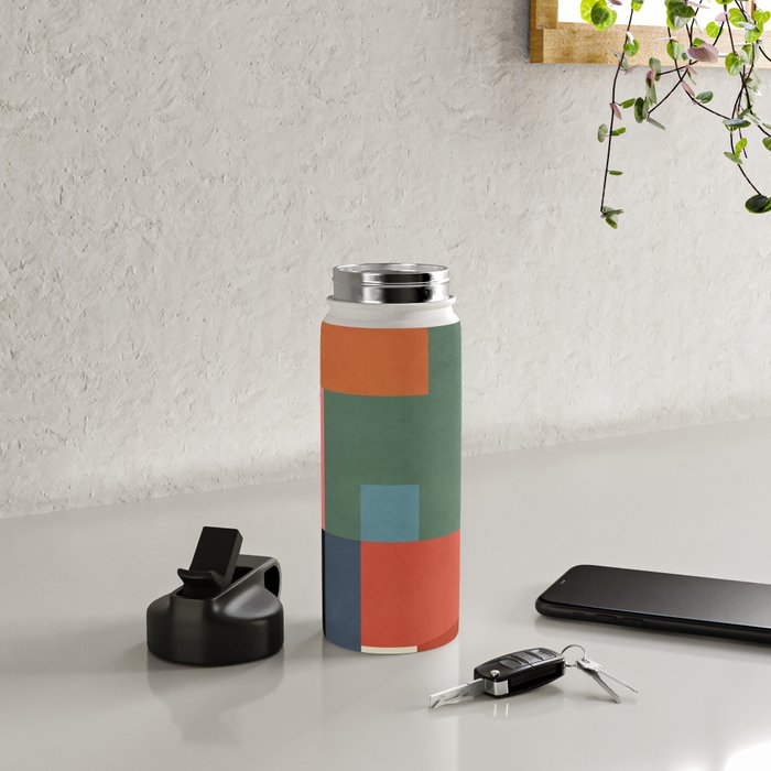 Geometric Shapes 28 Water Bottle Gallery Image 4