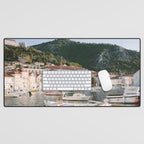 Glorious Hvar at sunrise | Croatia travel photography | Colorful summer vibes Desk Mat Gallery Image 1