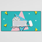 Memphis pattern 65 - 80s / 90s Retro Desk Mat Gallery Image 1