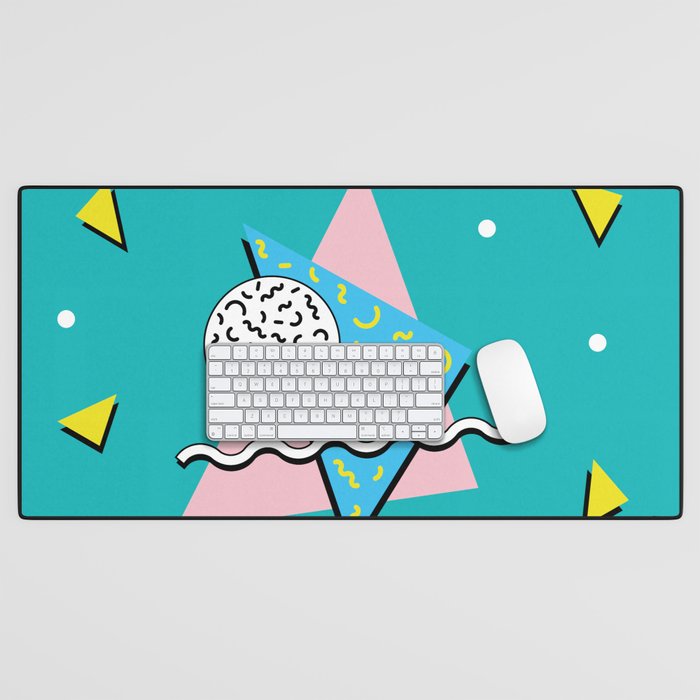 Memphis pattern 65 - 80s / 90s Retro Desk Mat Gallery Image 1
