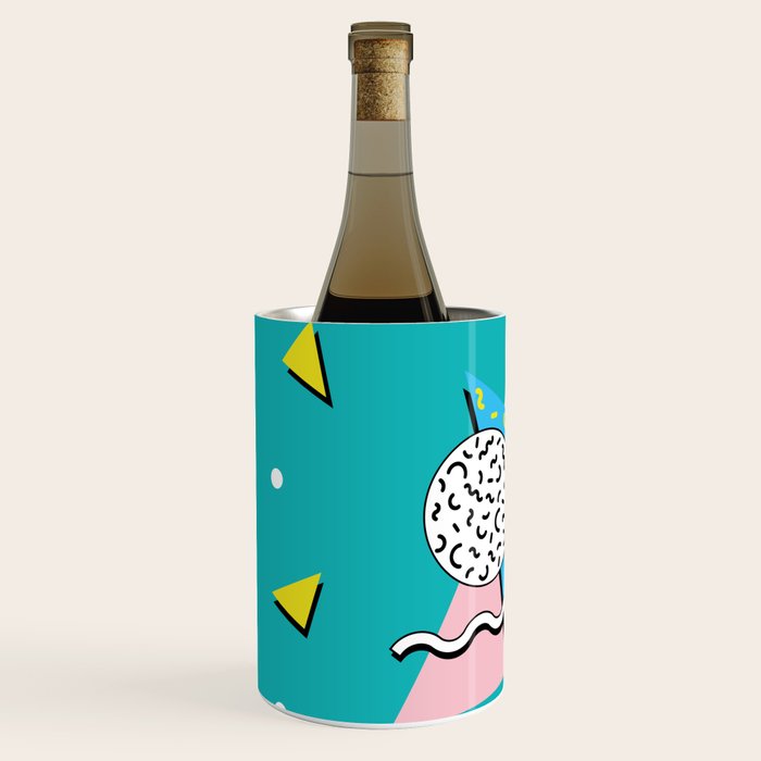 Memphis pattern 65 - 80s / 90s Retro Wine Chiller Gallery Image 2