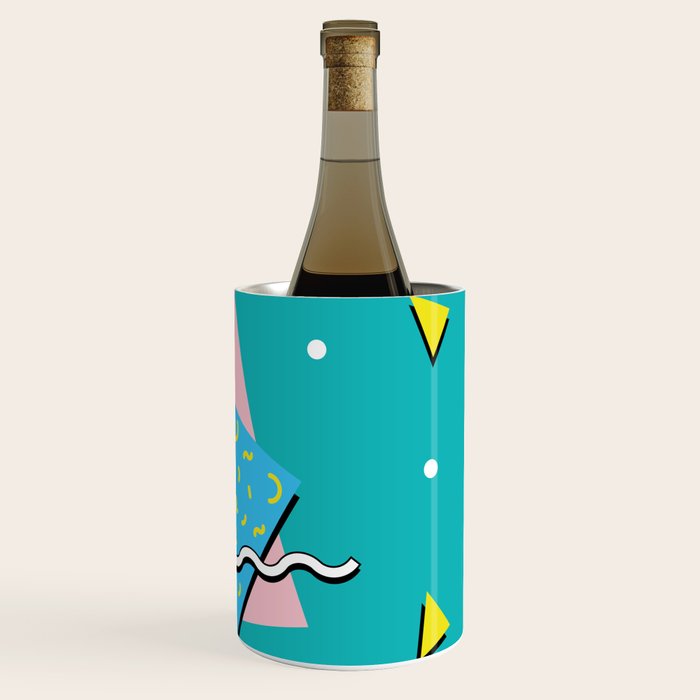 Memphis pattern 65 - 80s / 90s Retro Wine Chiller Gallery Image 3