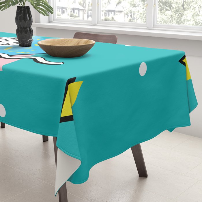 Memphis pattern 65 - 80s / 90s Retro Tablecloth Gallery Image 3