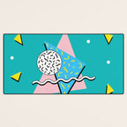 Memphis pattern 65 - 80s / 90s Retro Desk Mat Gallery Image 3