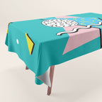 Memphis pattern 65 - 80s / 90s Retro Tablecloth Gallery Image 1