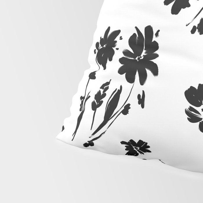Brushstrokes meadow flowers BN Pillow Sham Gallery Image 4