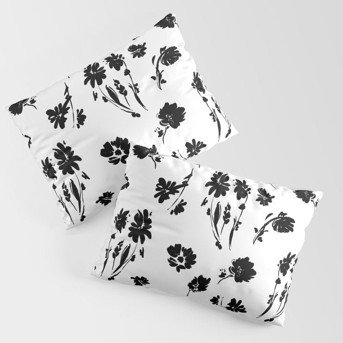 Brushstrokes meadow flowers BN Pillow Sham Gallery Image 3