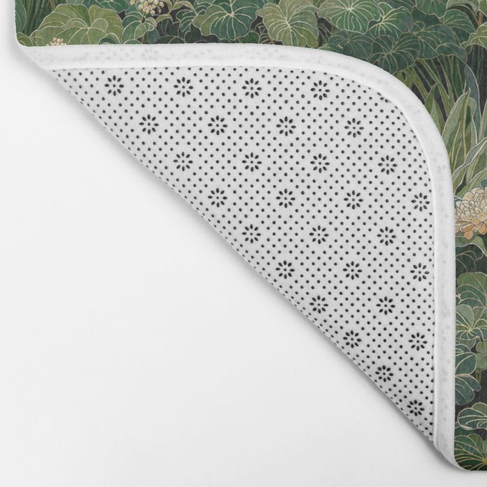 Japanese Wall Art Flower Poster maximalist wall art floral Japandi Wall Art botanical Sage Green Art Bath Mat Gallery Image 2