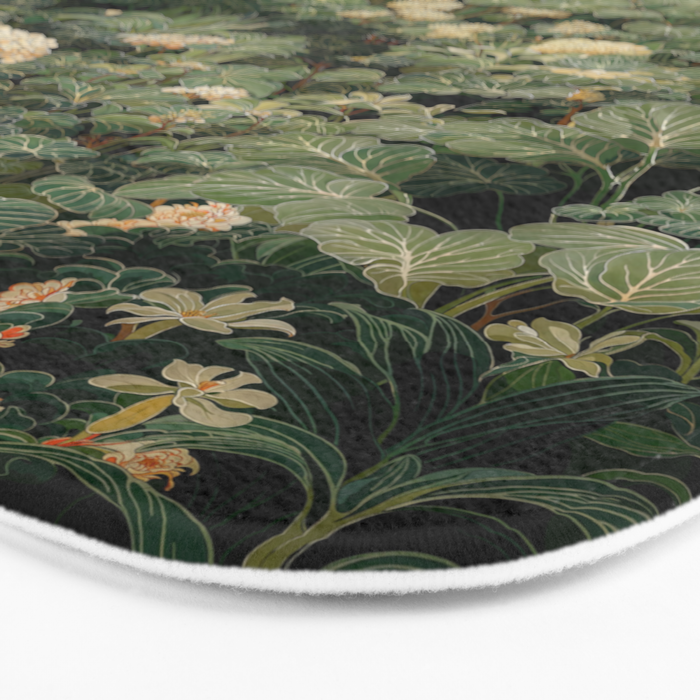 Japanese Wall Art Flower Poster maximalist wall art floral Japandi Wall Art botanical Sage Green Art Bath Mat Gallery Image 3