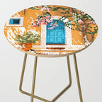 Oh The Places You Will Go | Spanish Bougainvillea Villa architecture Buildings | Boho Summer Travel Side Table Gallery Image 2