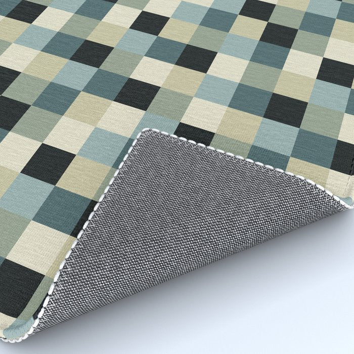 Bold Muted Checks Pattern - Small III Rug Gallery Image 4