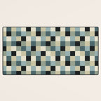 Bold Muted Checks Pattern - Small III Desk Mat Gallery Image 3