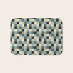 Bold Muted Checks Pattern - Small III Bath Mat Gallery Image 1