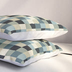 Bold Muted Checks Pattern - Small III Pillow Sham Gallery Image 3