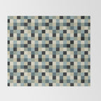 Bold Muted Checks Pattern - Small III Throw Blanket Gallery Image 2