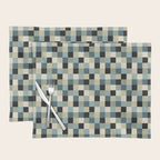 Bold Muted Checks Pattern - Small III Placemat Gallery Image 1